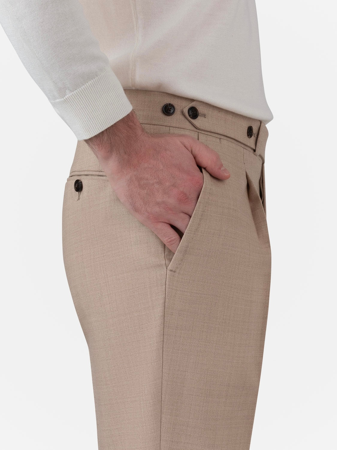 Classic Sartorial Trousers - Sand