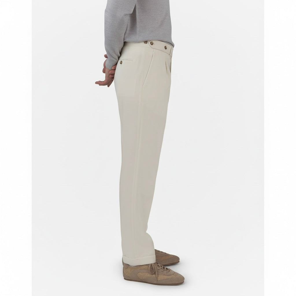 Classic Sartorial Trousers - Ivory