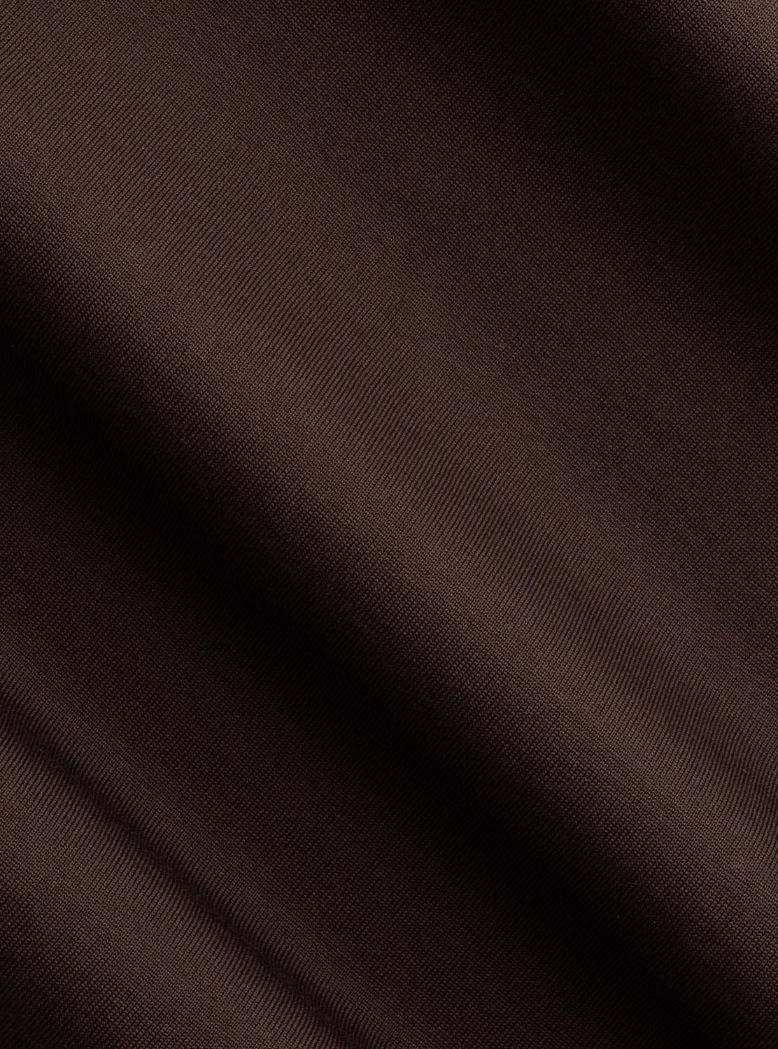 Buttonless Polo - Brown