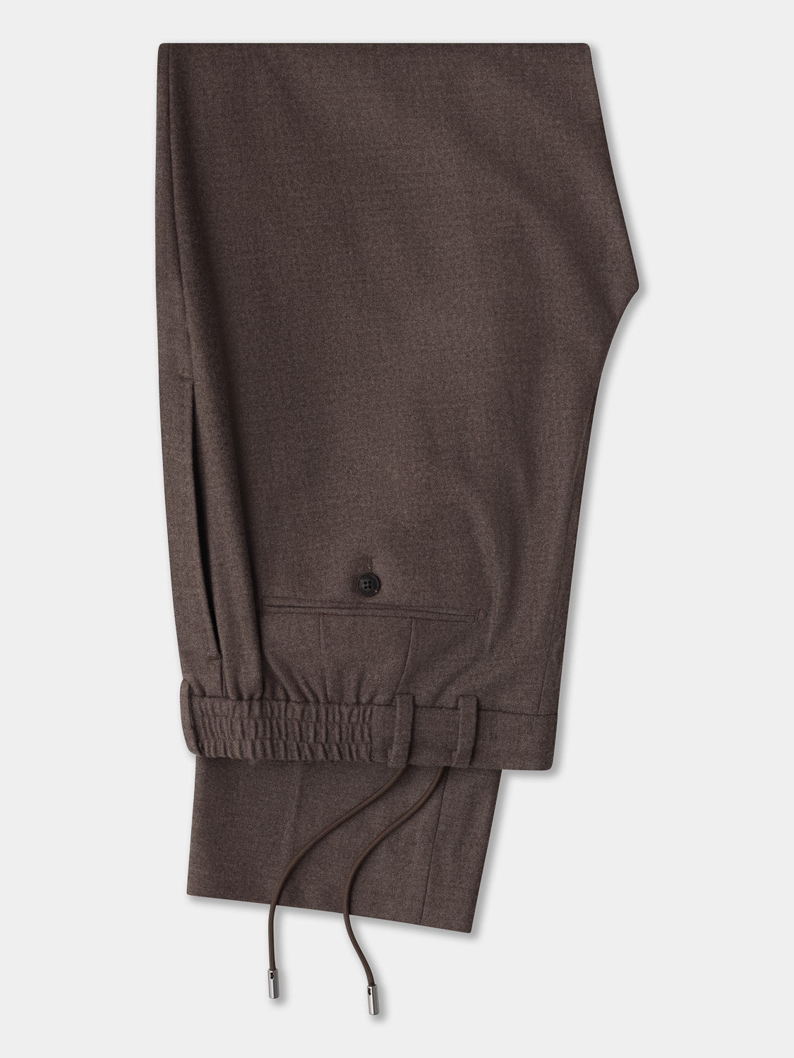 Flannel Jogger Pants - Taupe