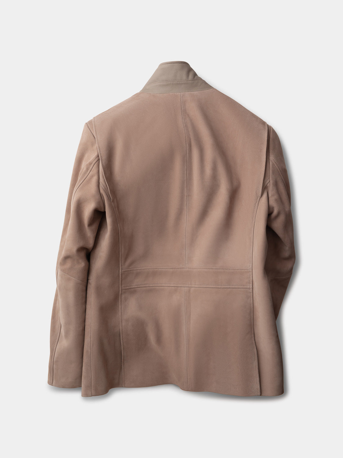 Speedster Jacket in Suede Leather - Grège