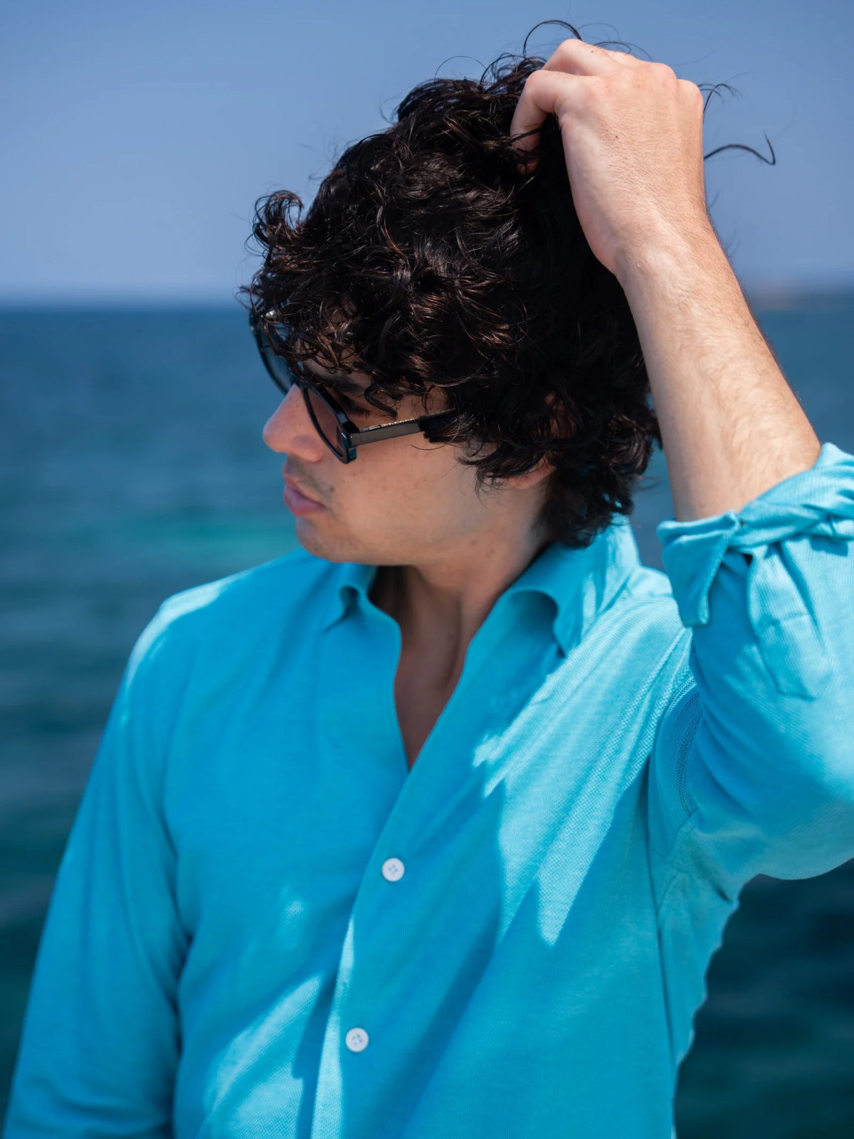 Cairo Piqué Shirt - Lagoon
