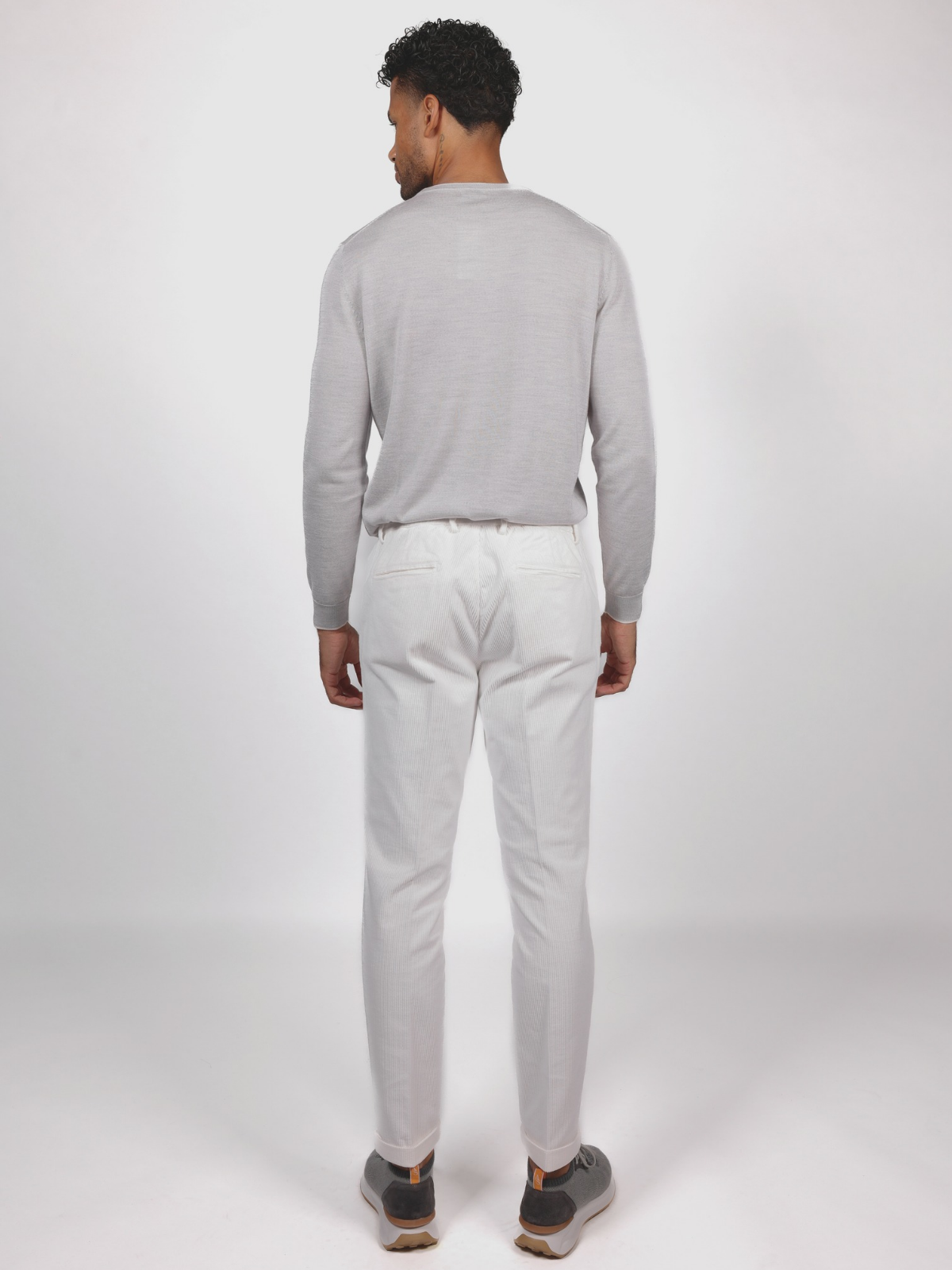 Corduroy Jogger - White