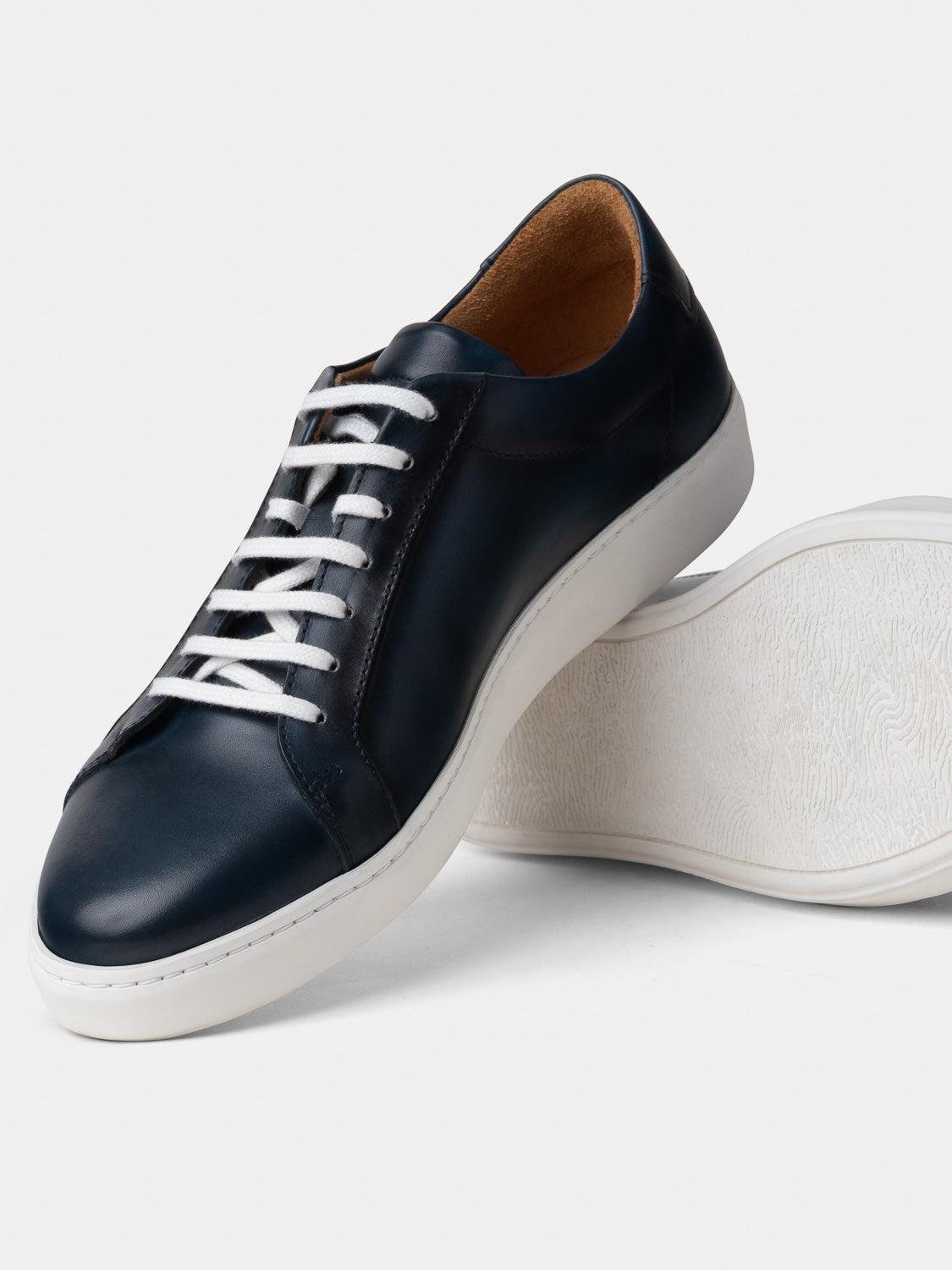 Calfskin Sneakers - Navy Patina