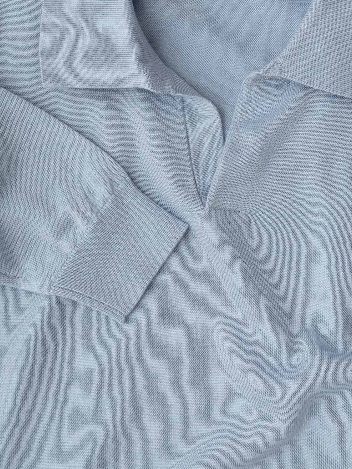 Polo Buttonless - Sky Blue