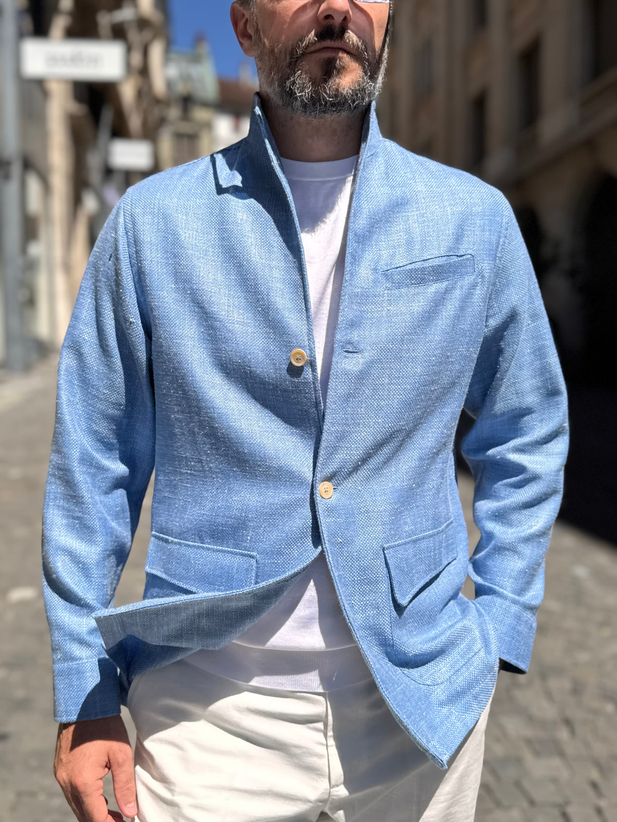Satya Jacket - Sky blue
