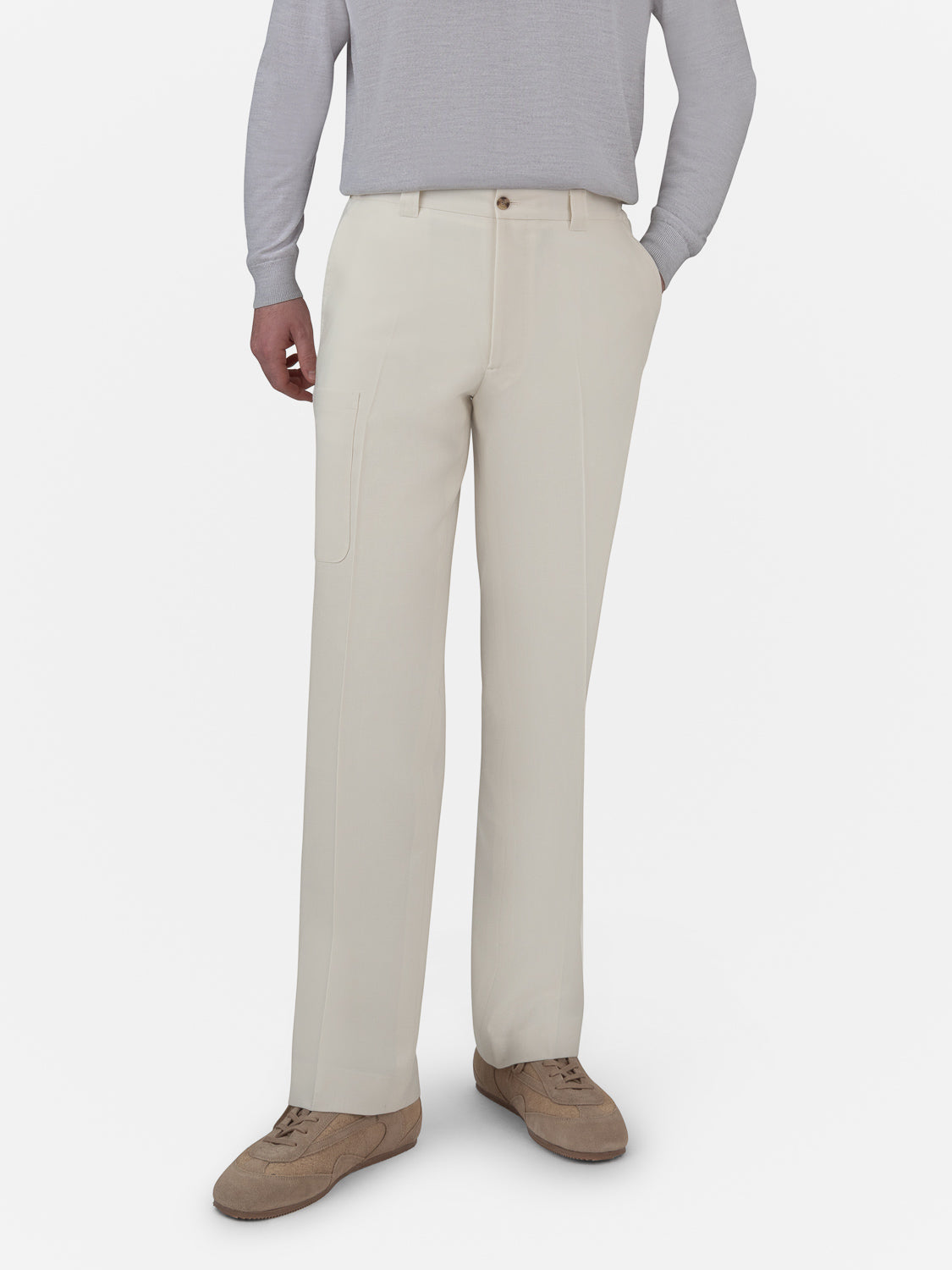 Sartorial Sport Trousers- Ivory