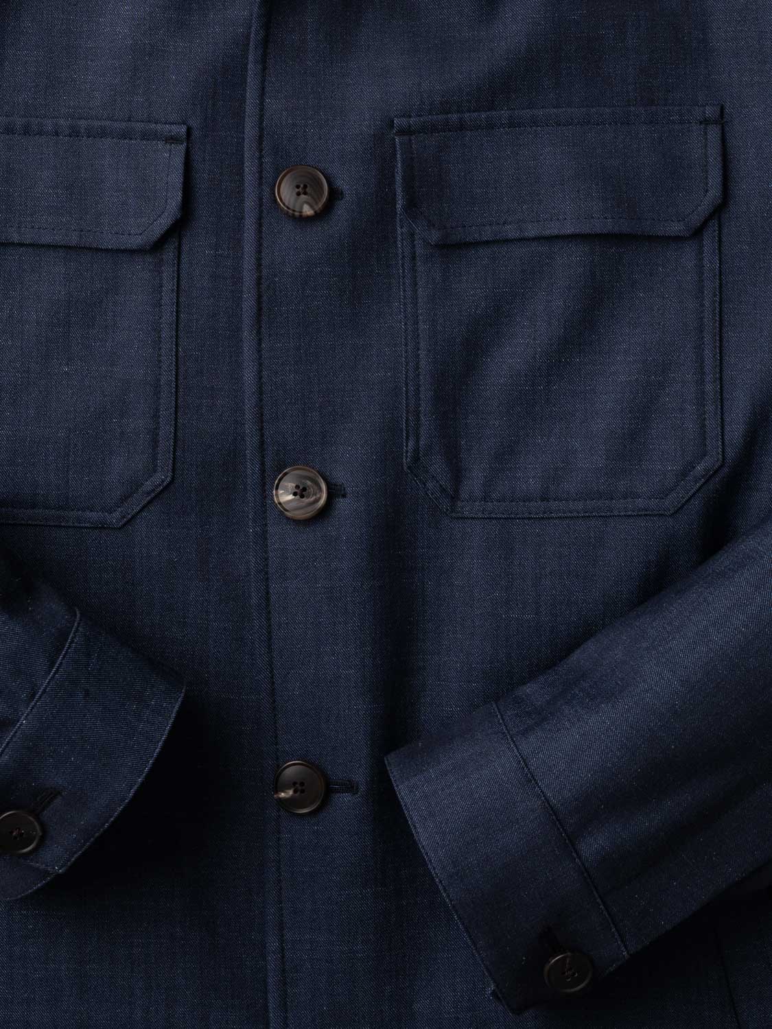 Jersey Overshirt - Navy