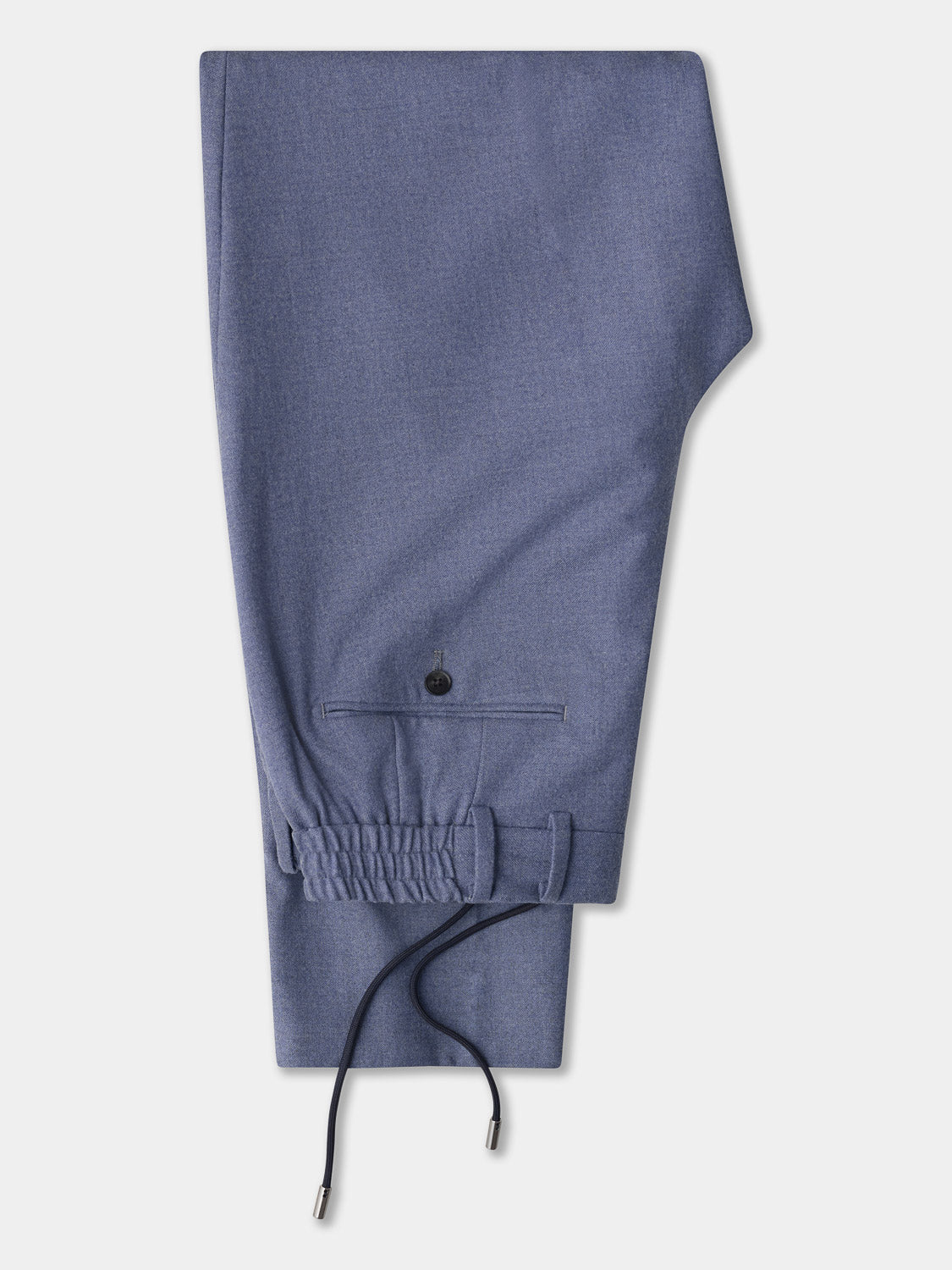 Flannel Jogger Pants - Steel Blue