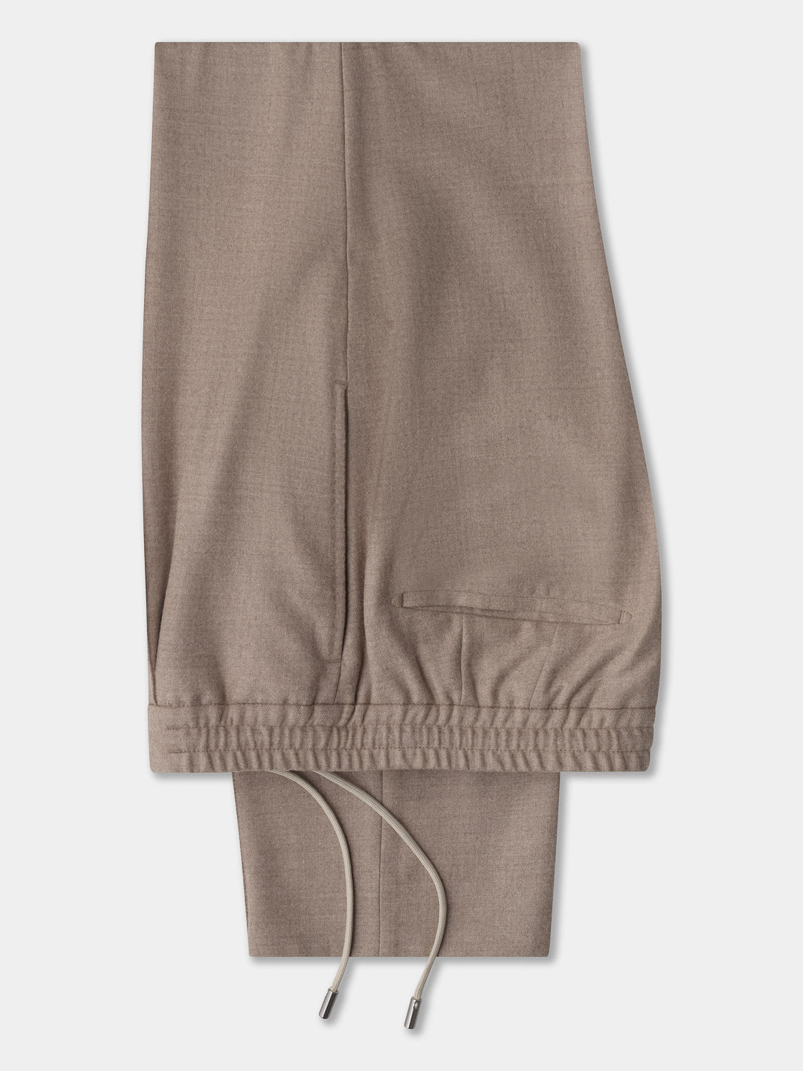 Flannel Jogger Pants with pin tuck - Sand