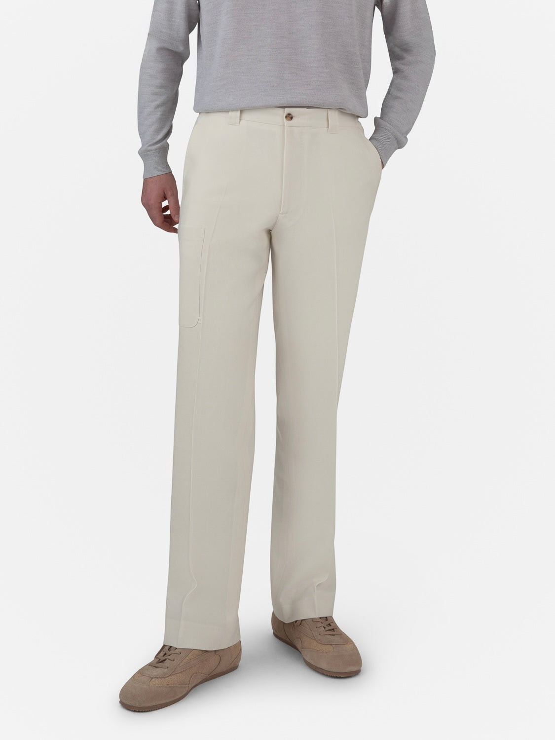 Sartorial Sport Trousers- Ivory