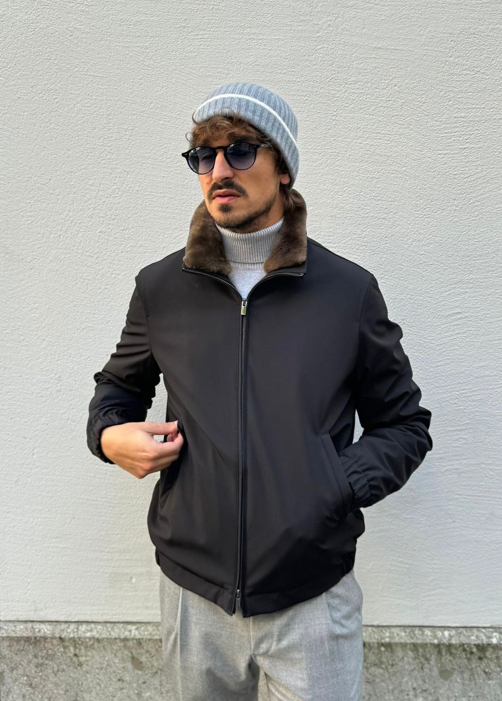 Iconic Bomber - Nylon Black