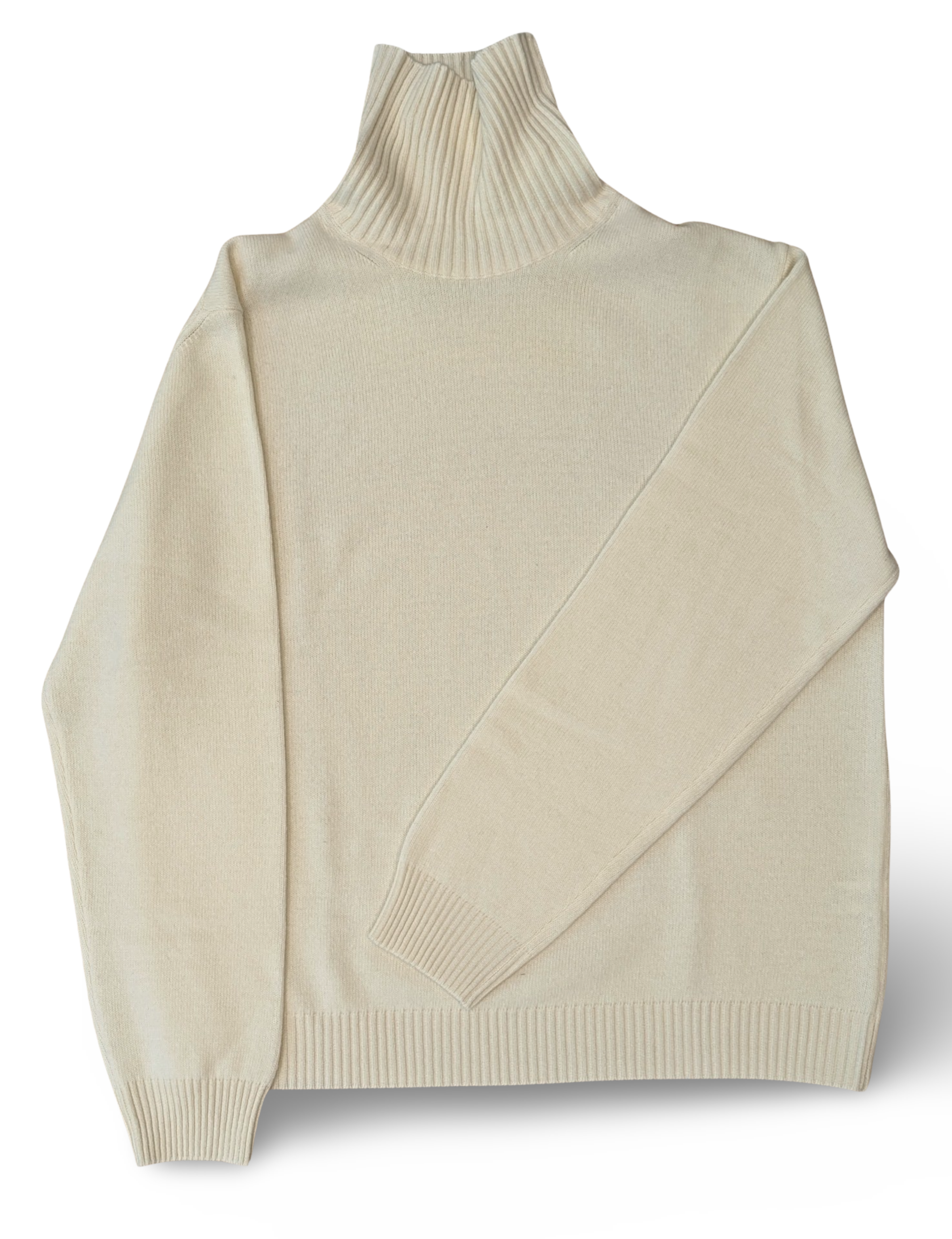 TURTLENECK WOOL & CASHMERE WHITE