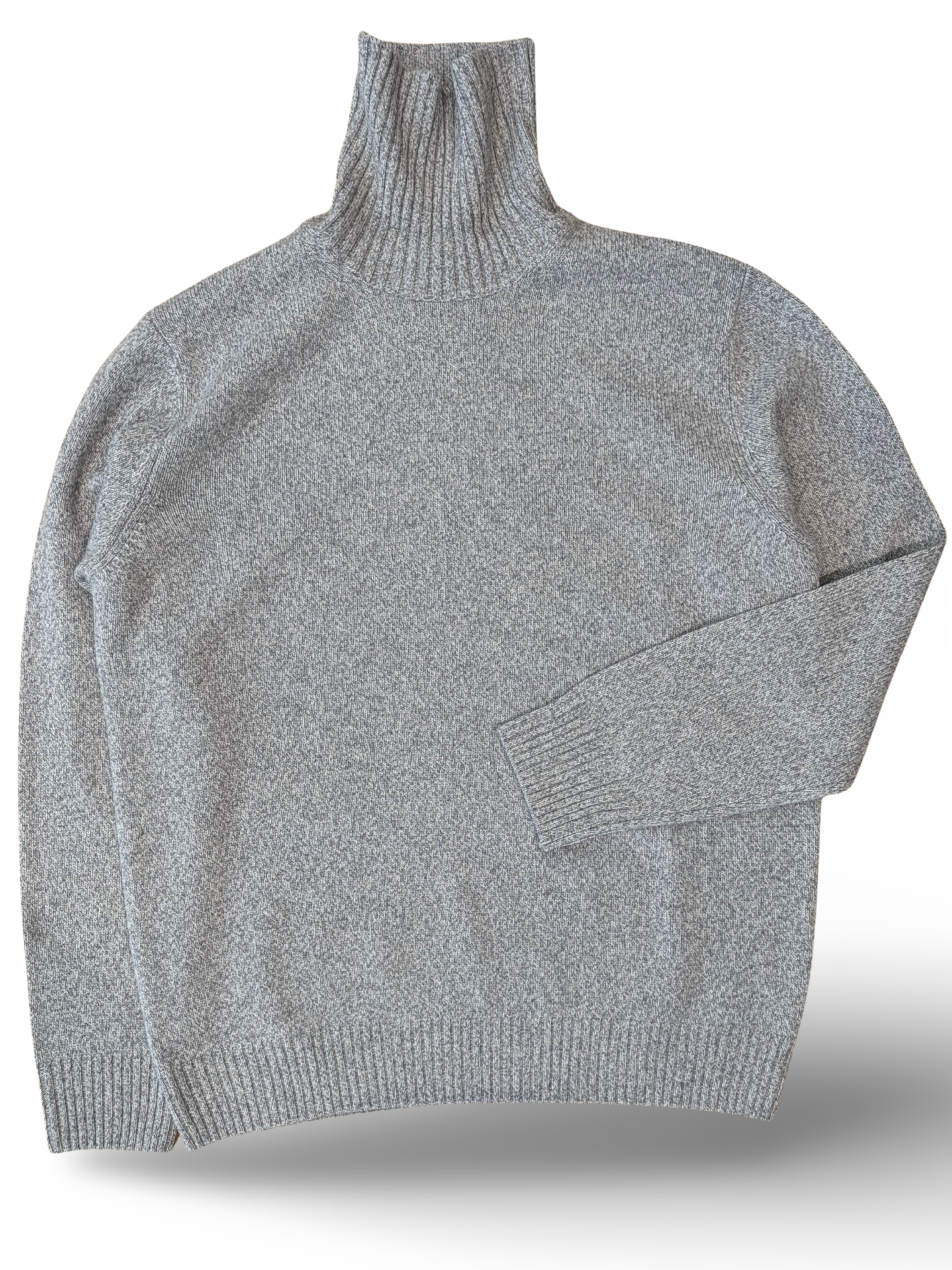 TURTLENECK WOOL & CASHMERE LIGHT GREY