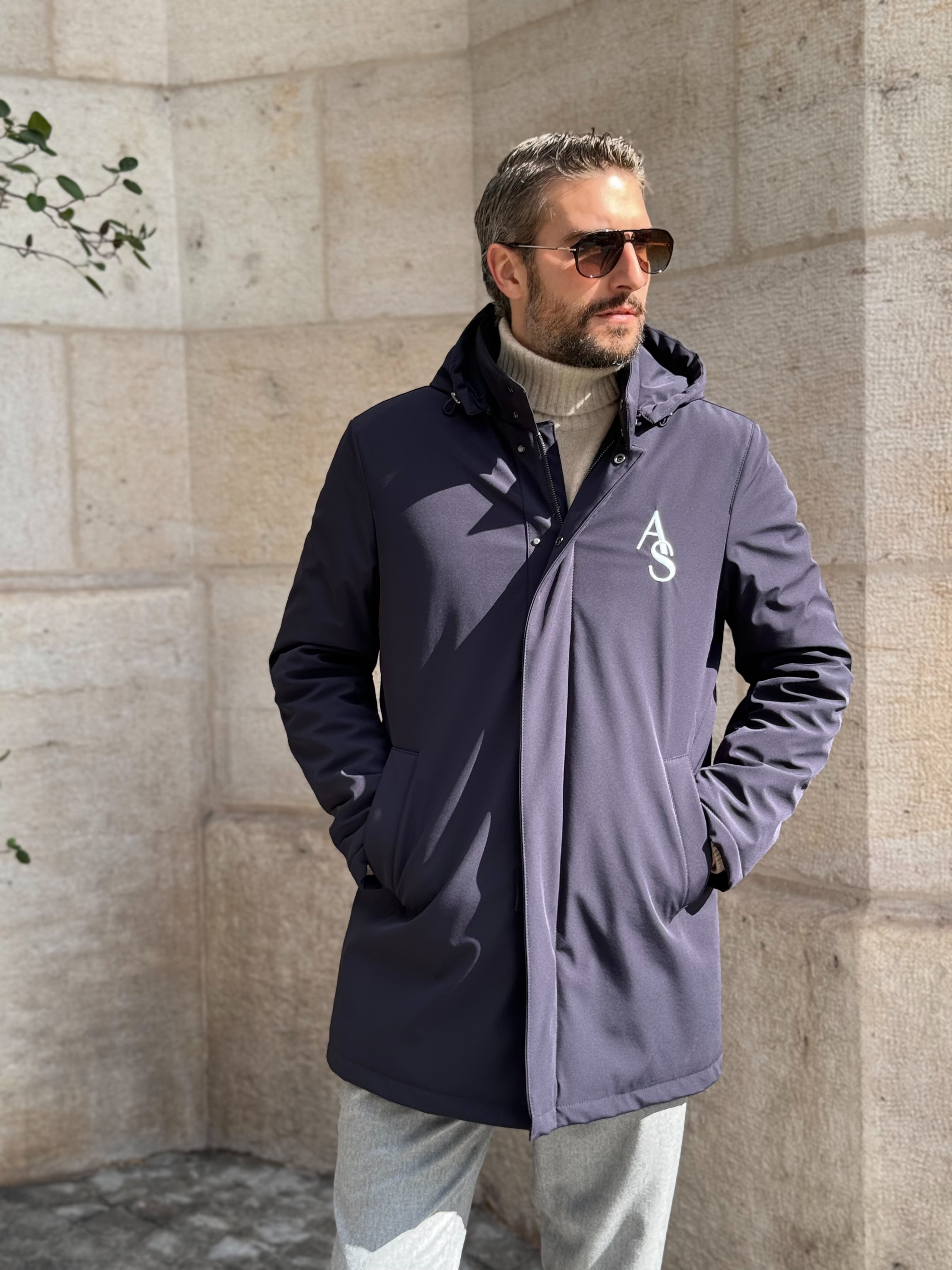 PARKA HOODED - TECHNICAL NAVY