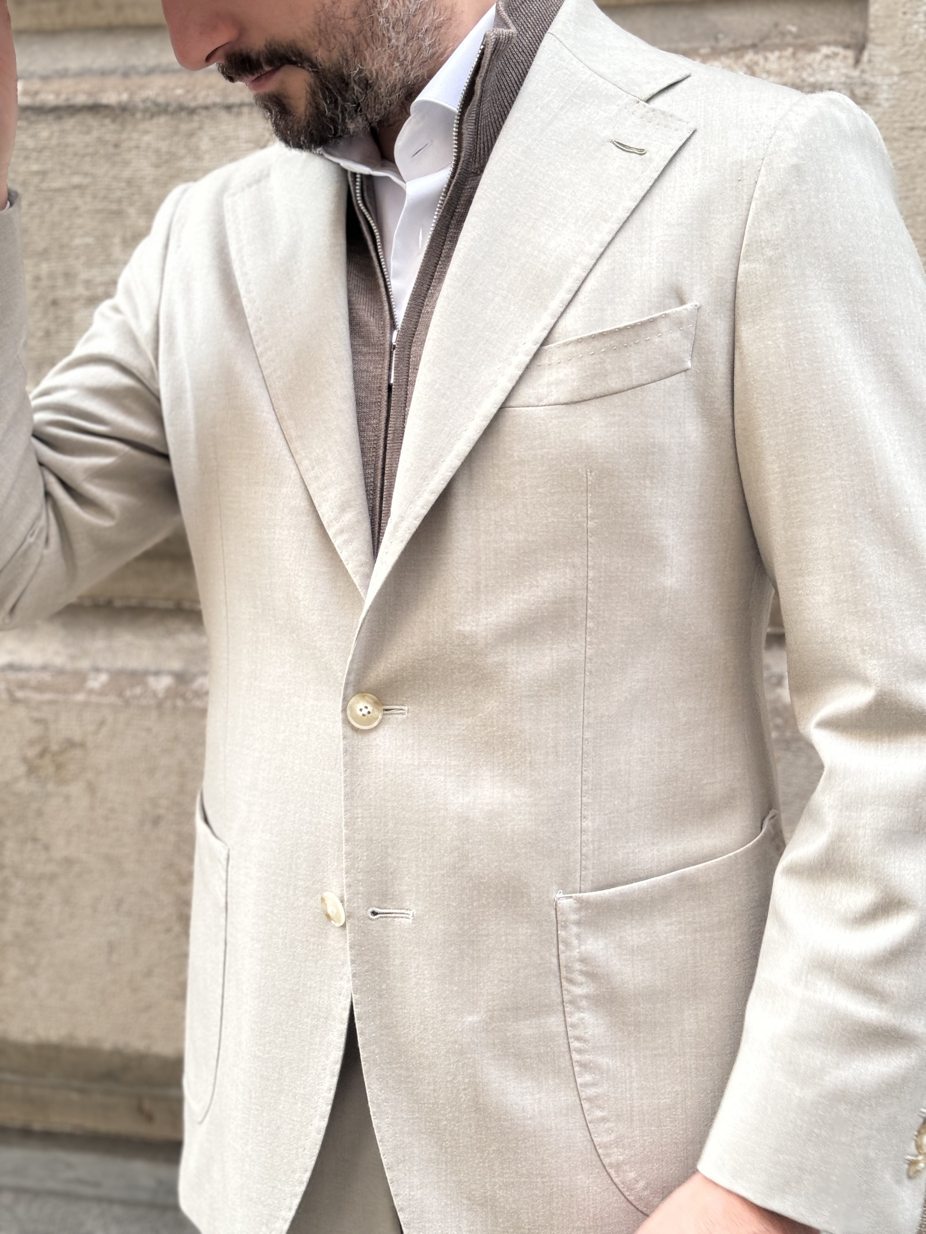 NEAPOLITAN SUIT FLANELLA - BEIGE