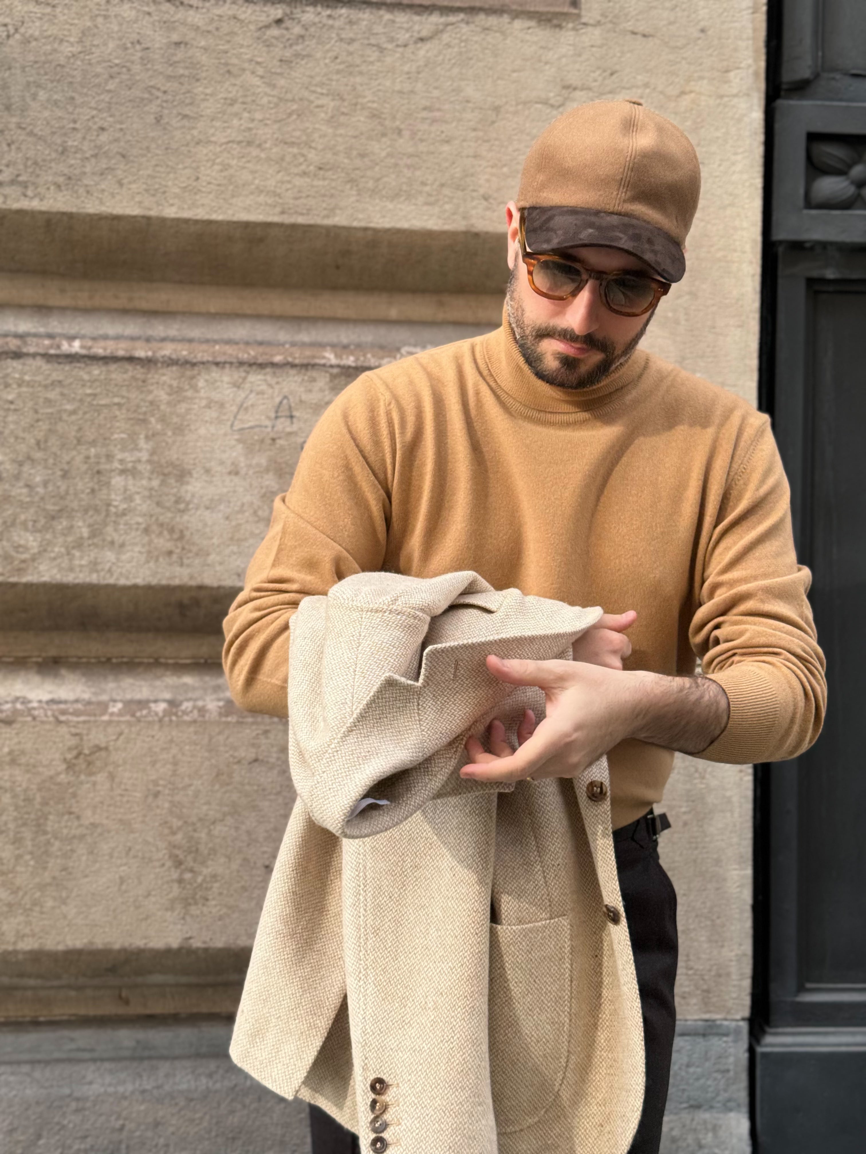 TURTLENECK LIGHTNESS WOOL & CASHMERE - CAMEL