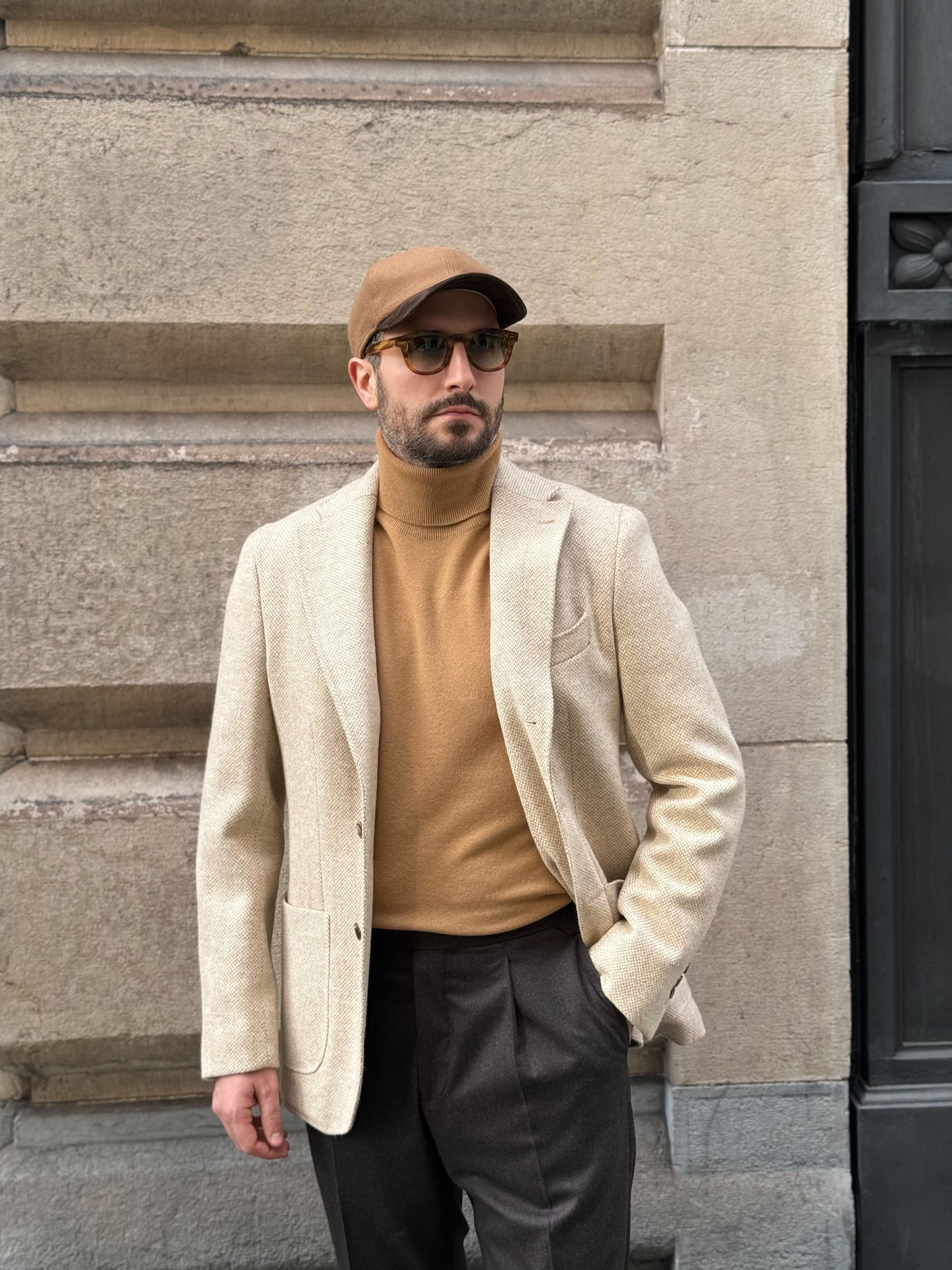 TURTLENECK LIGHTNESS WOOL & CASHMERE - CAMEL