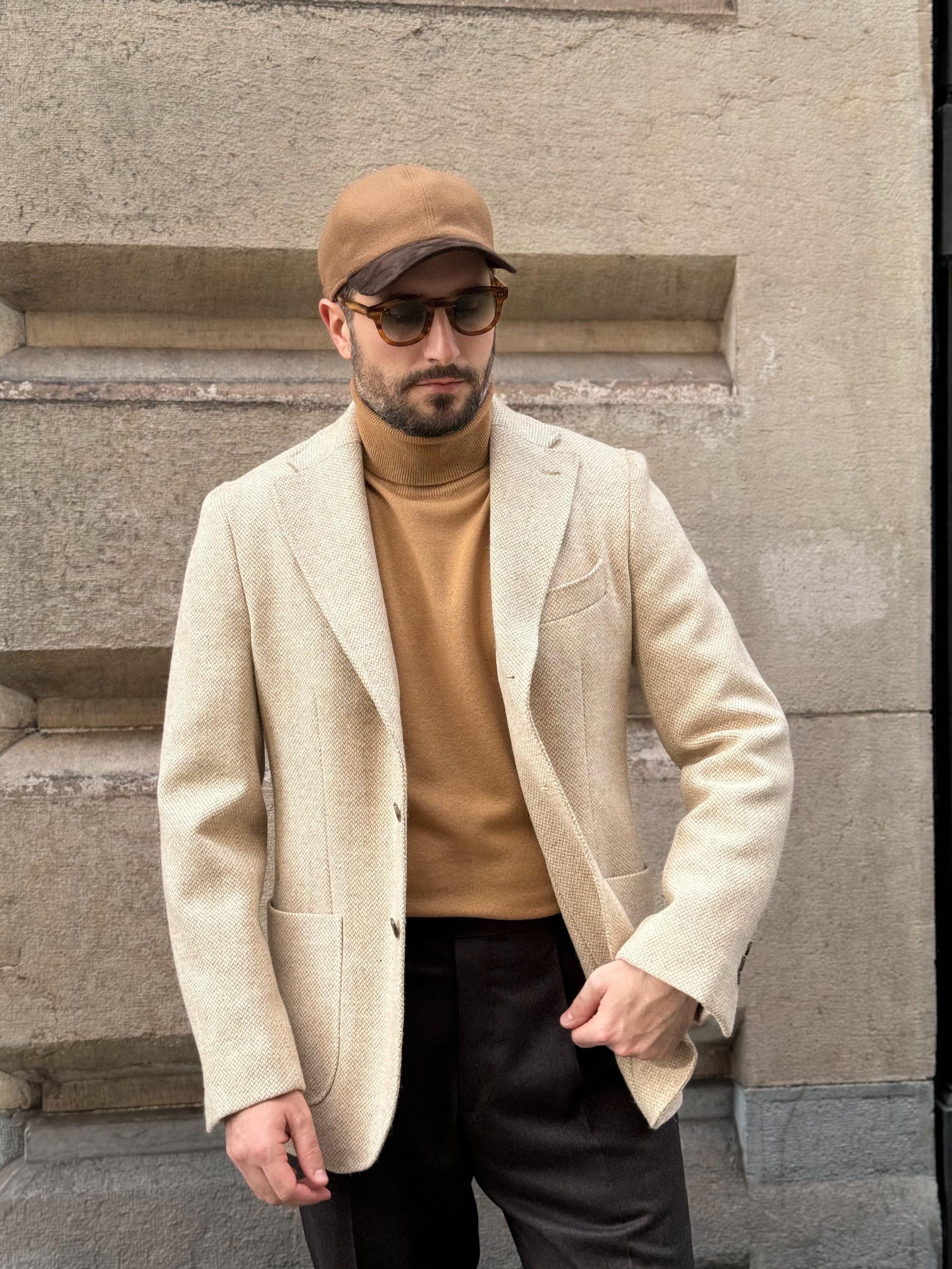 TURTLENECK LIGHTNESS WOOL & CASHMERE - CAMEL