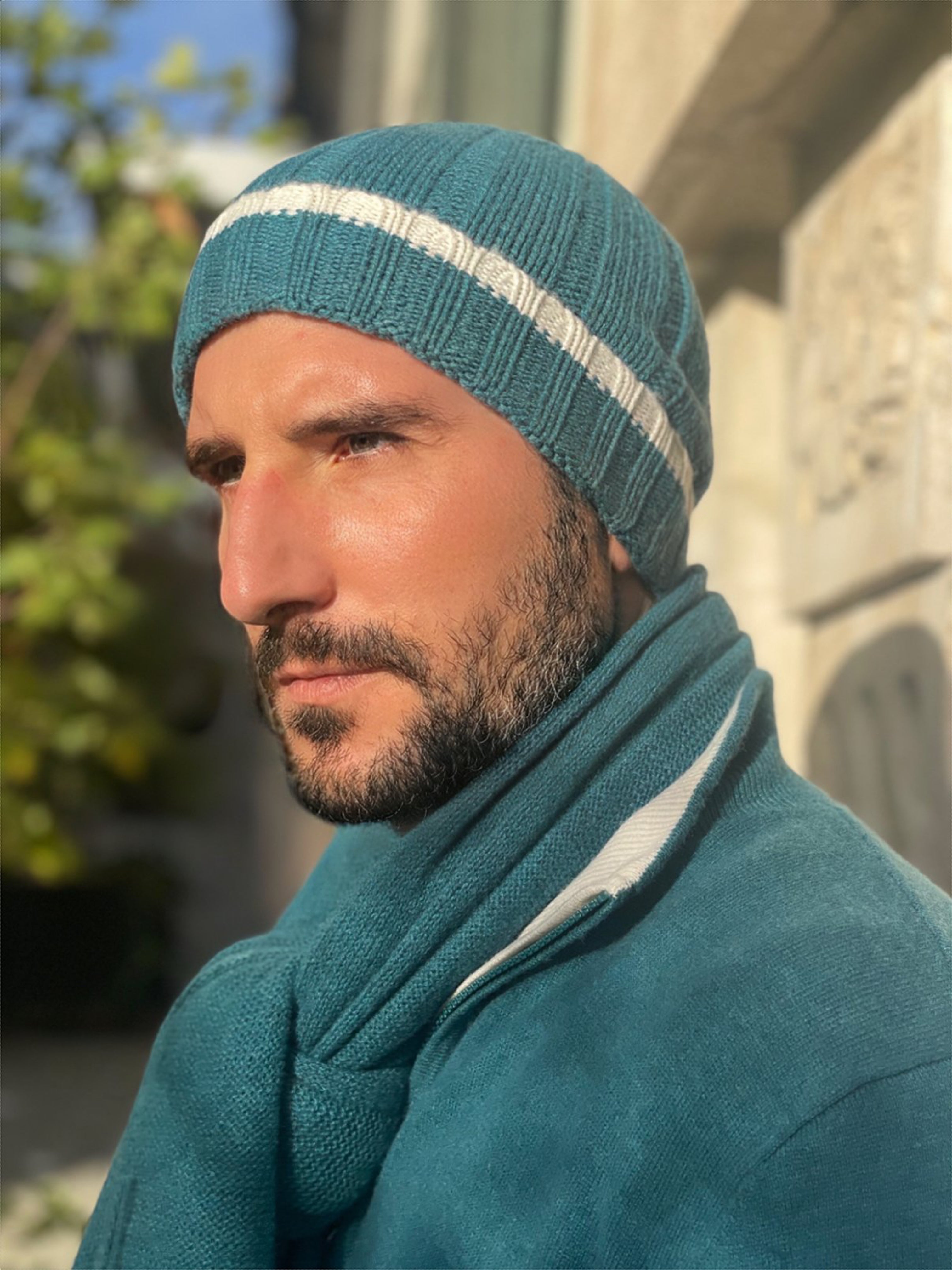 BEANIE OCEAN MONGOLIAN CASHMERE