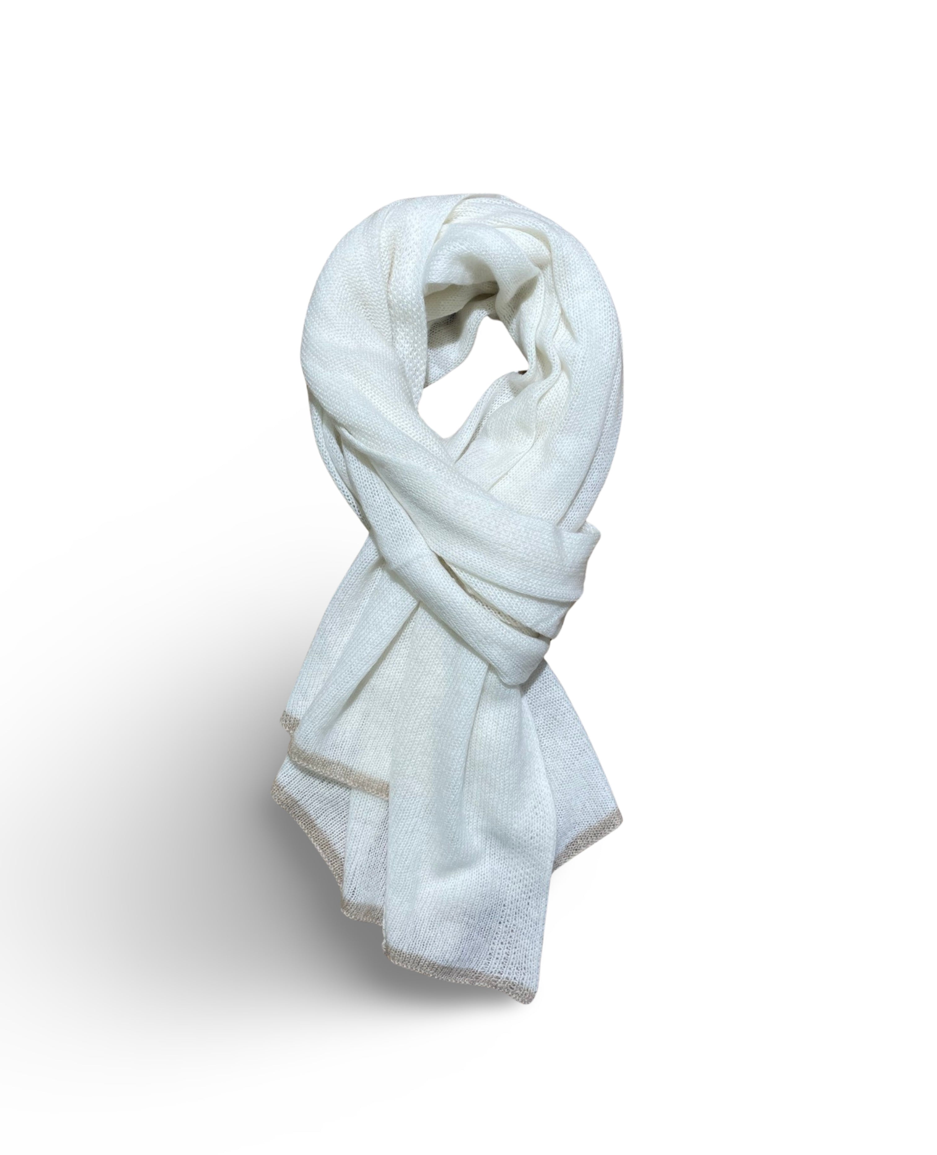 SCARF MONGOLIAN CASHMERE - IVORY