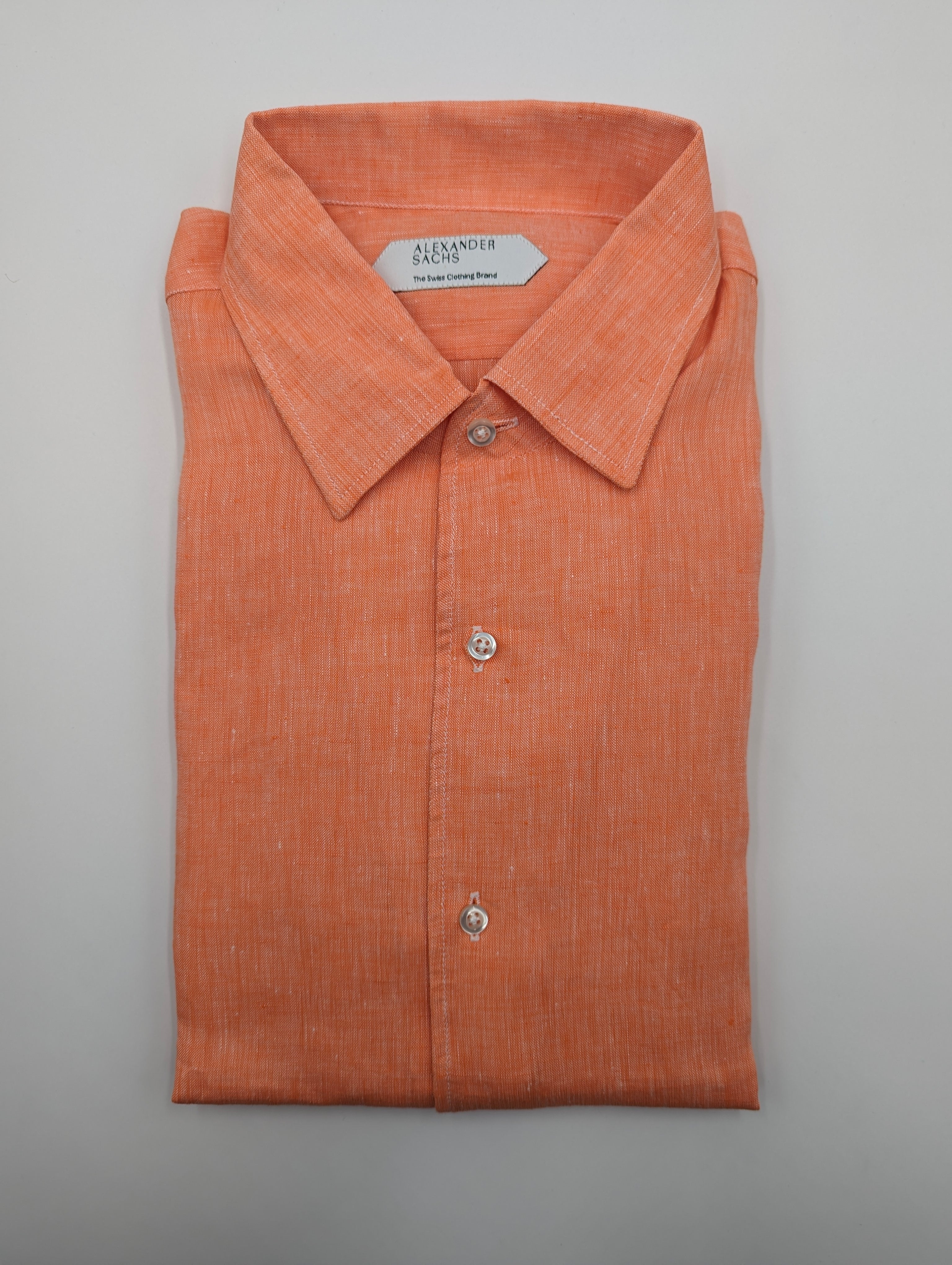 SHIRT LINEN - TANGERINE