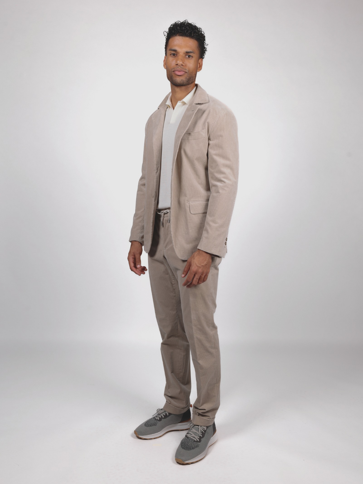 INFORMAL SUIT VELVET - POW GREY