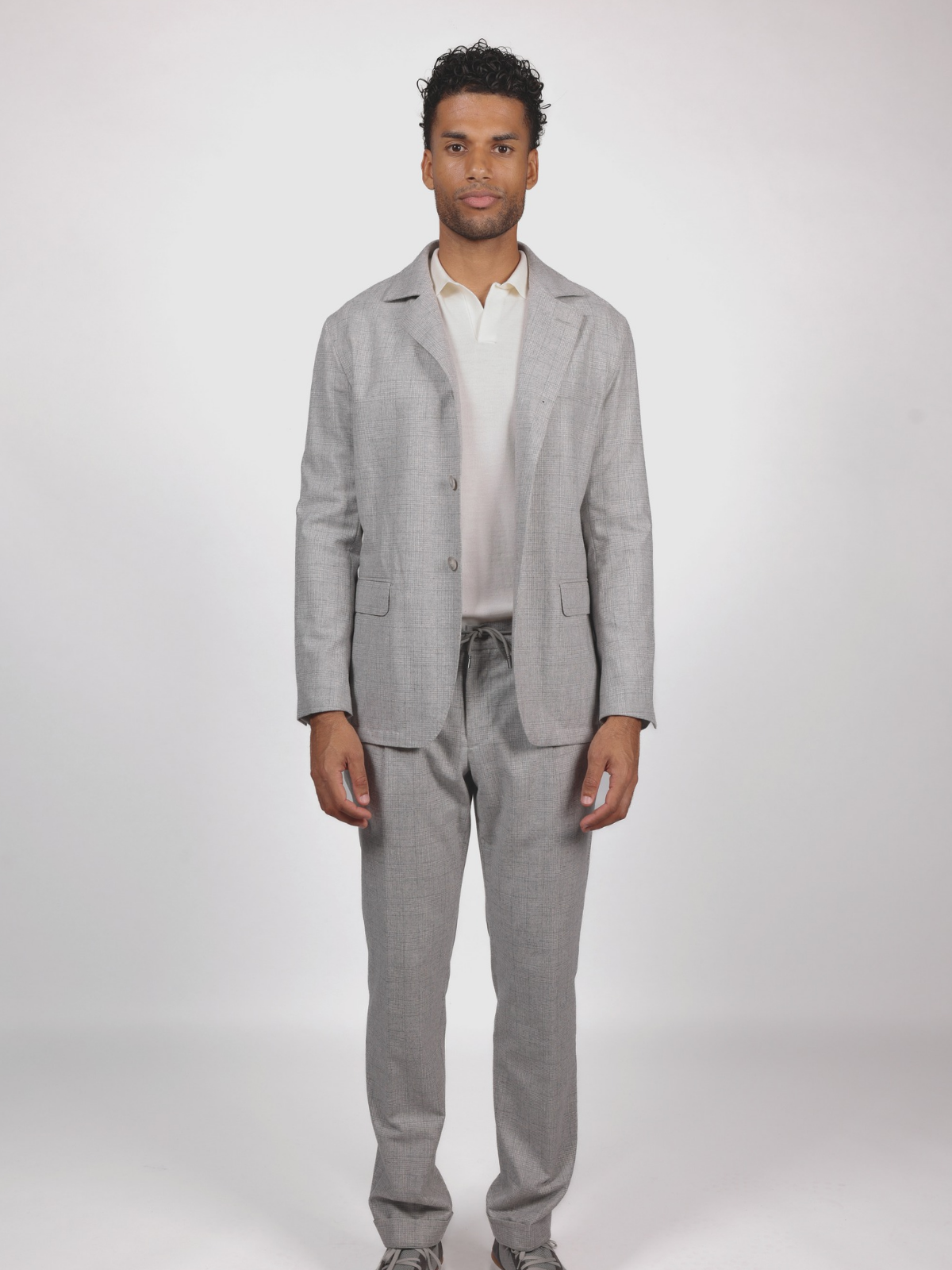 INFORMAL OUTFIT - LIGHT GREY CHECK