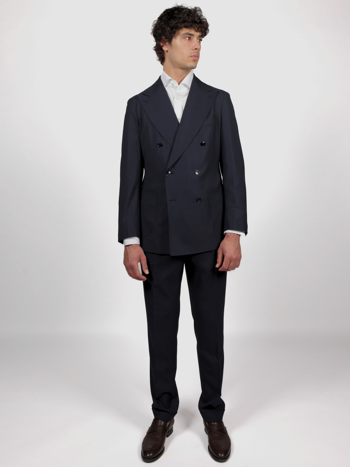Traveller Double Breasted Suit - Navy
