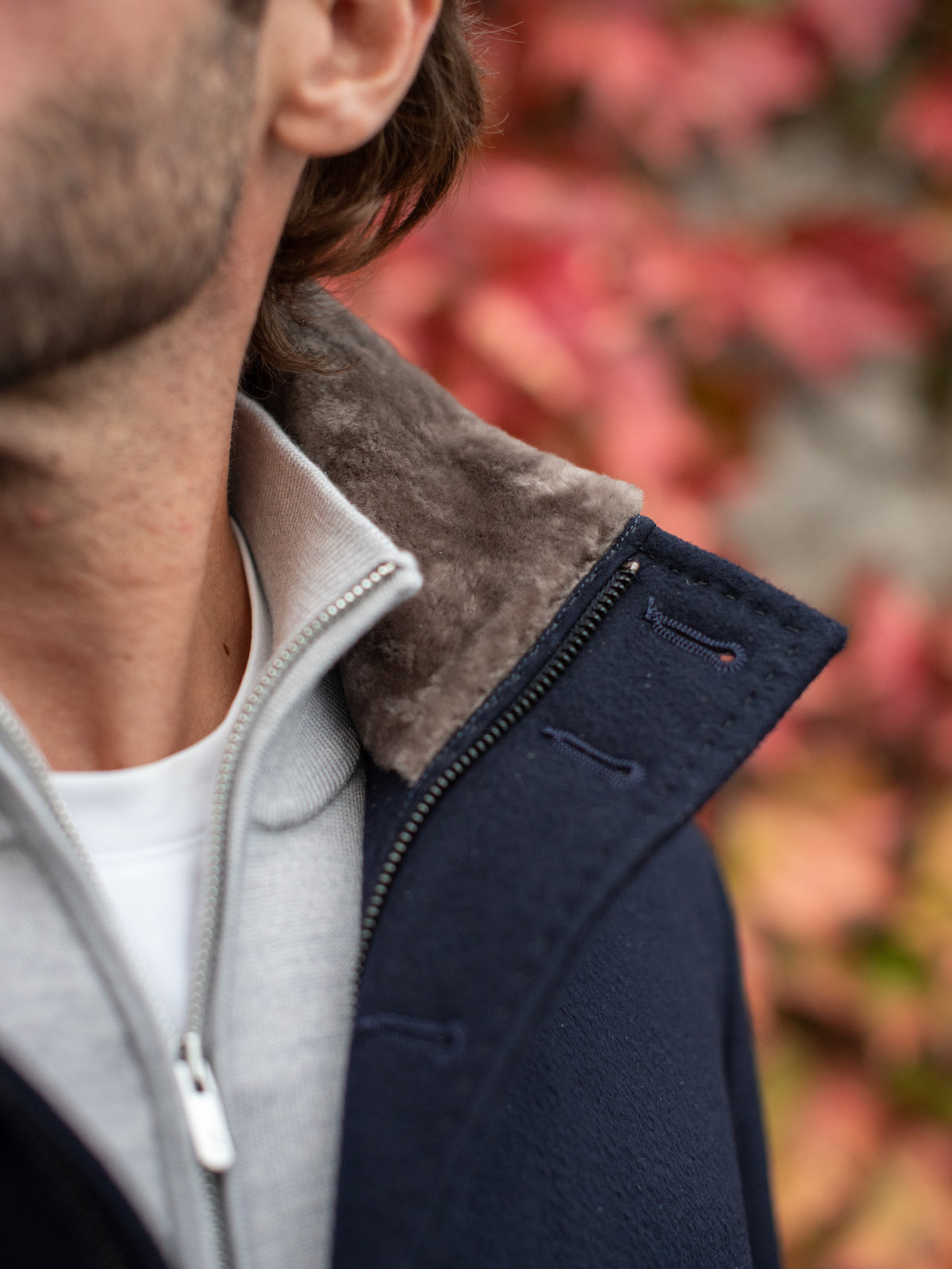 Blouson full fur - Navy