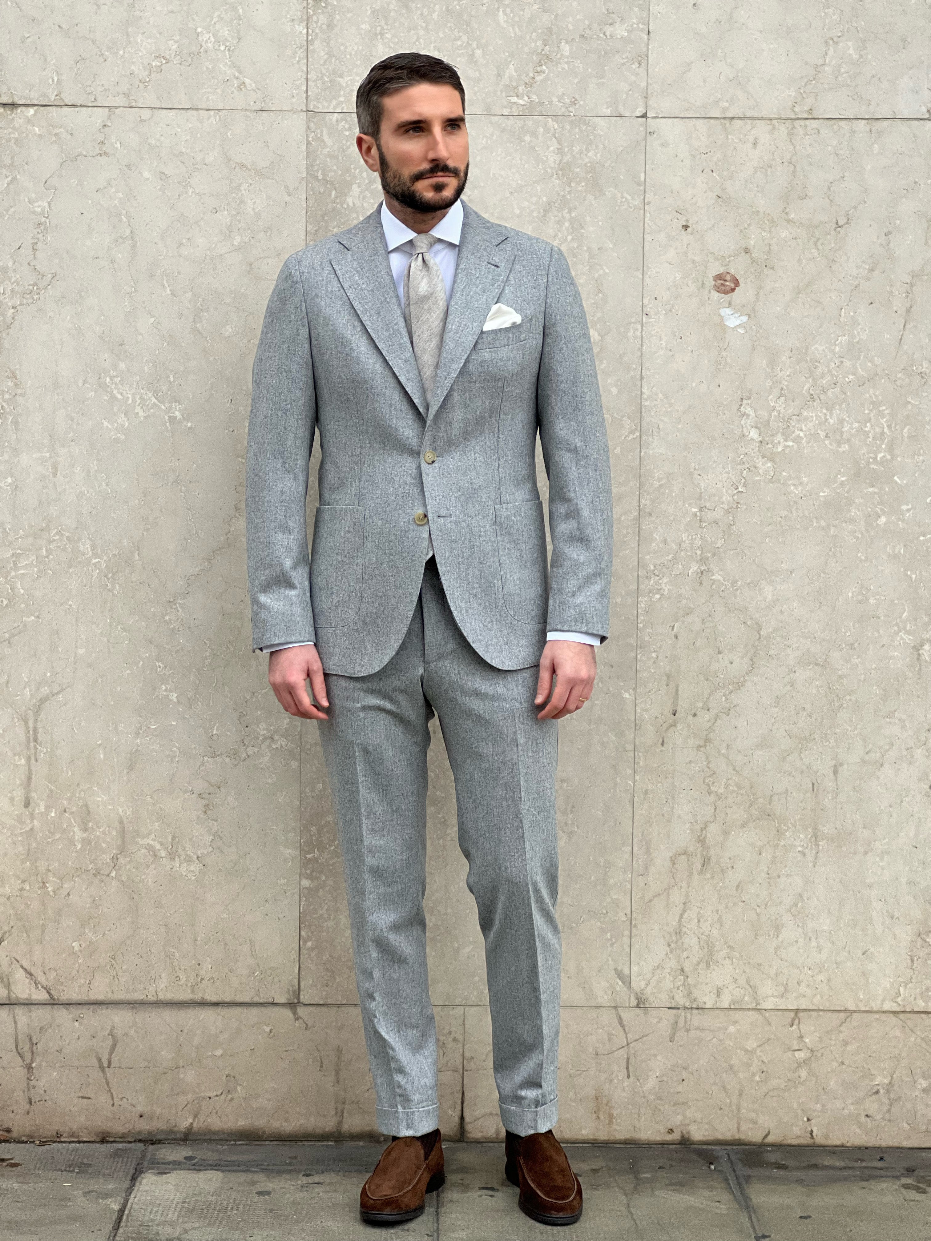 SUIT FLANNEL - LIGHT GREY