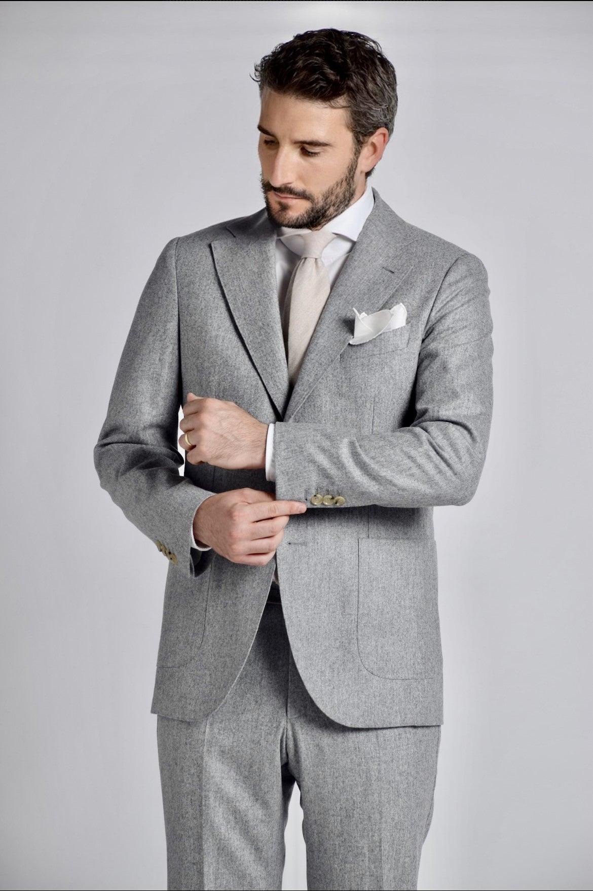 SUIT FLANNEL - LIGHT GREY